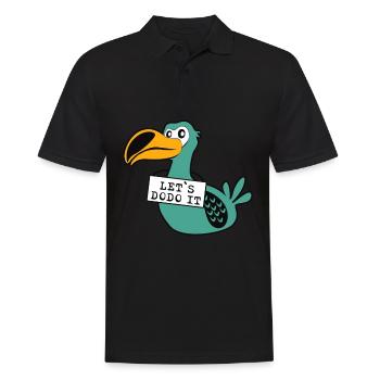 Let's Do it Dodo - Men's Polo Shirt - black - Front - Kai (181cm)
