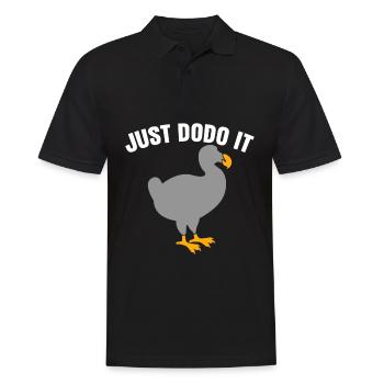 Do it Dodo - Männer Poloshirt - Schwarz - Vorne - Kai (181cm)