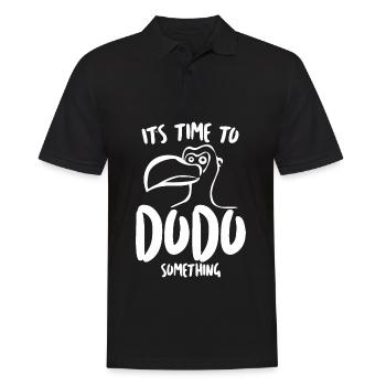 Dodo Funny Dodos - Men's Polo Shirt - black - Front - Kai (181cm)