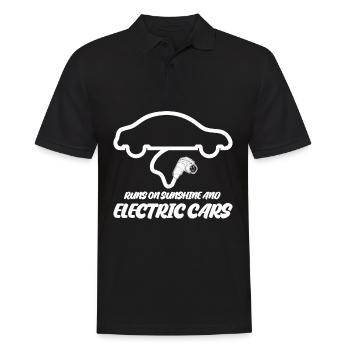 Electric Vehicle - Men's Polo Shirt - black - Front - Kai (181cm)