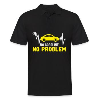 Electric Car Charger Electric Vehicle - Männer Poloshirt - Schwarz - Vorne - Kai (181cm)