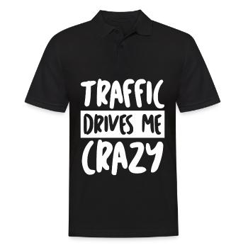 Voitures Trafic Heure de pointe Trajet domicile-travail Conducteur - Polo Homme - noir - Devant - Kai (181cm)