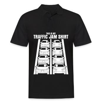 Rush Hour Traffic Cars Driver Commuting - Männer Poloshirt - Schwarz - Vorne - Kai (181cm)
