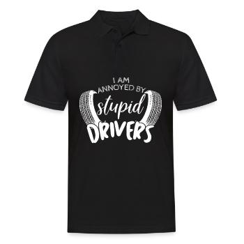 Traffic Cars Driver Rush Hour Commuting - Männer Poloshirt - Schwarz - Vorne - Kai (181cm)