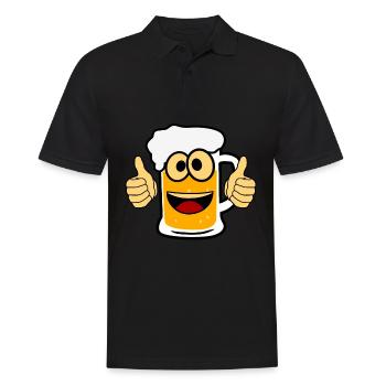 Beer Happy Brewing Craft Beer Malt - Männer Poloshirt - Schwarz - Vorne - Kai (181cm)