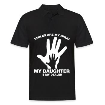 Papa Fille Mains Filles Père - Polo Homme - noir - Devant - Kai (181cm)