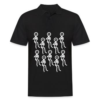 Mobile Phone Smartphone Cellphone - Männer Poloshirt - Schwarz - Vorne - Kai (181cm)