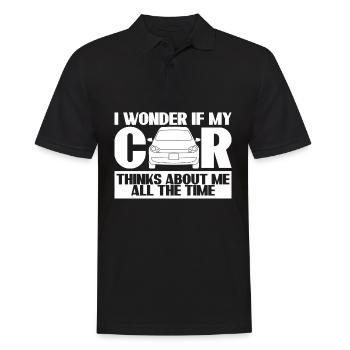 Mechanic Engine Tuning Car Guy - Men's Polo Shirt - black - Front - Kai (181cm)
