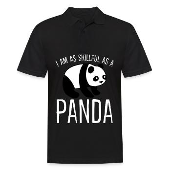 Panda habile Ours Pandas Panda géant - Polo Homme - noir - Devant - Kai (181cm)