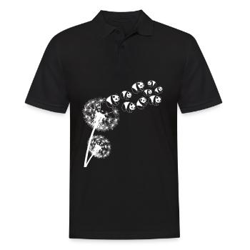 Panda Géant Pissenlit Panda Ours Pandas - Polo Homme - noir - Devant - Kai (181cm)