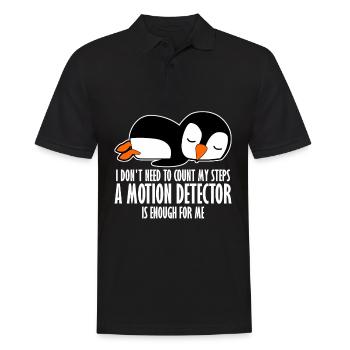 Sleeping Penguins Lazy Penguin - Männer Poloshirt - Schwarz - Vorne - Kai (181cm)
