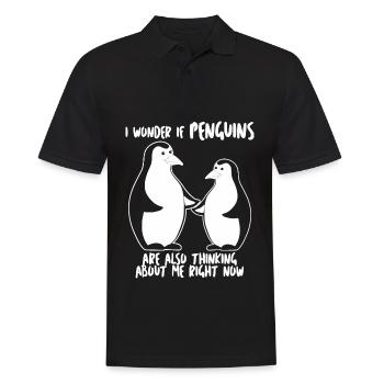 Penguin Joke Penguins - Männer Poloshirt - Schwarz - Vorne - Kai (181cm)