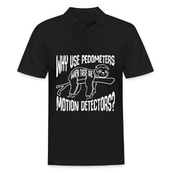 Lazy Sloth Sloths Slow Tired Sleeping - Men's Polo Shirt - black - Front - Kai (181cm)