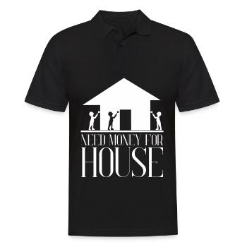 Home Owner Housewarming House Building - Men's Polo Shirt - black - Front - Kai (181cm)