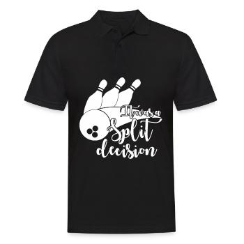Bowler Bowling Split Bowling Ball - Männer Poloshirt - Schwarz - Vorne - Kai (181cm)