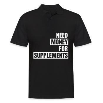 Suppléments de musculation Bodybuilders - Polo Homme - noir - Devant - Kai (181cm)