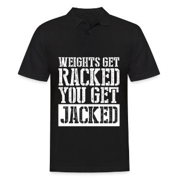 Bodybuilder Motivation Bodybuilding - Men's Polo Shirt - black - Front - Kai (181cm)