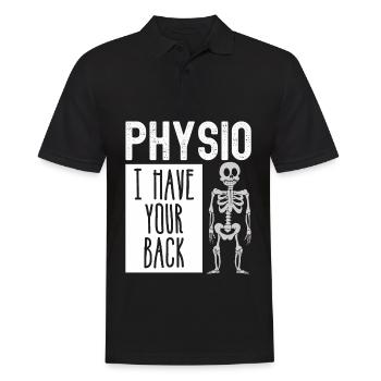 Physiotherapist Physiotherapy Physio - Men's Polo Shirt - black - Front - Kai (181cm)