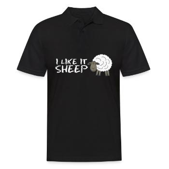 Sheep Shepherd Farmer Cheap - Men's Polo Shirt - black - Front - Kai (181cm)