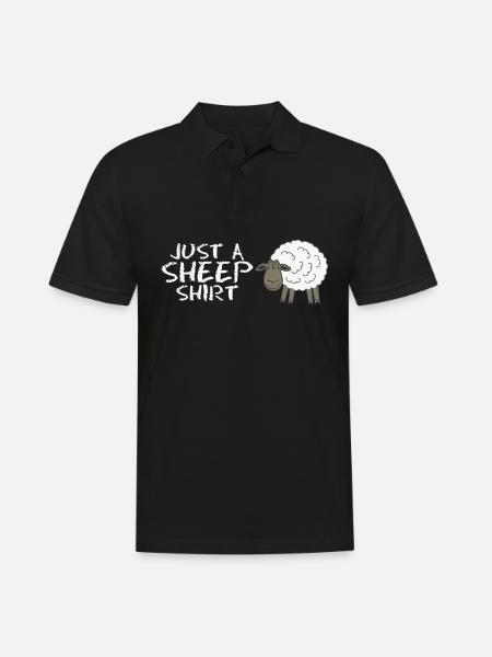 Cheap Farmer Sheep - Men's Polo Shirt - black