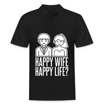 Bride Groom Best Man Wedding Groomsmen - Männer Poloshirt - Schwarz - Vorne - Kai (181cm)