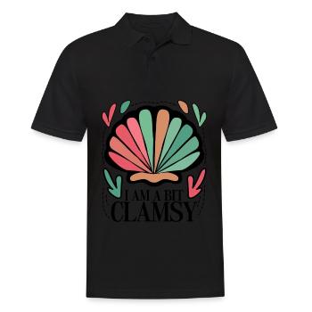 Clam Seashells Sea Shell Clams - Men's Polo Shirt - black - Front - Kai (181cm)