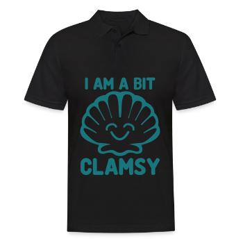 Clams Clam Seashells Sea Shell - Men's Polo Shirt - black - Front - Kai (181cm)