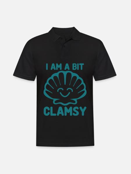 Clams Clam Seashells Sea Shell - Men's Polo Shirt - black