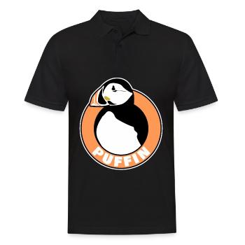 Puffins Bird Puffin - Men's Polo Shirt - black - Front - Kai (181cm)