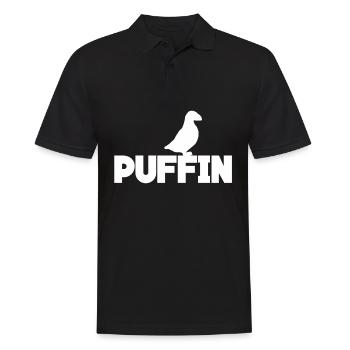 Puffin Bird Puffins - Men's Polo Shirt - black - Front - Kai (181cm)