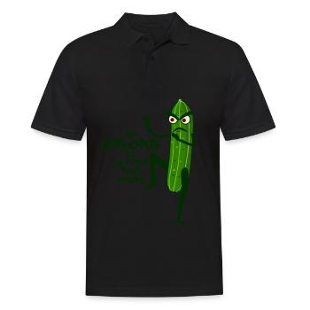 Qi Gong Cucumber Thai Chi Chigong Qigong - Männer Poloshirt - Schwarz - Vorne - Kai (181cm)