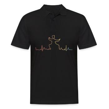 Qigong Retro Thai Chi Chigong Qi Gong - Männer Poloshirt - Schwarz - Vorne - Kai (181cm)