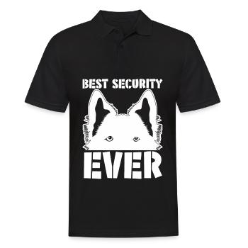 German Shepherd Dogs Dog White Shepherd - Men's Polo Shirt - black - Front - Kai (181cm)