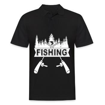 Pêcheur Pêcheur Pêcheur Pêche - Polo Homme - noir - Devant - Kai (181cm)