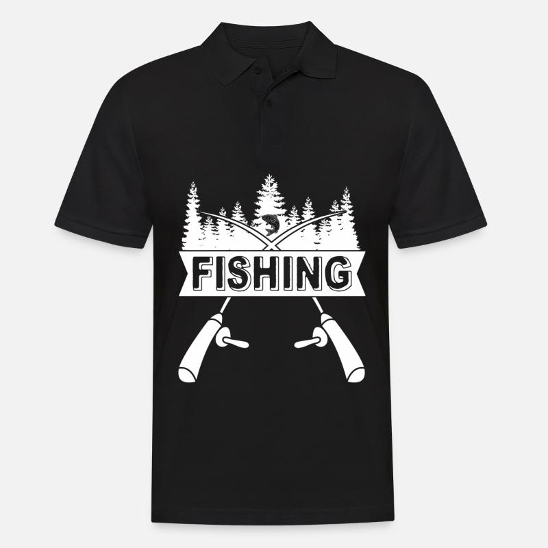 Pêcheur Pêcheur Pêcheur Pêche - Polo Homme - noir
