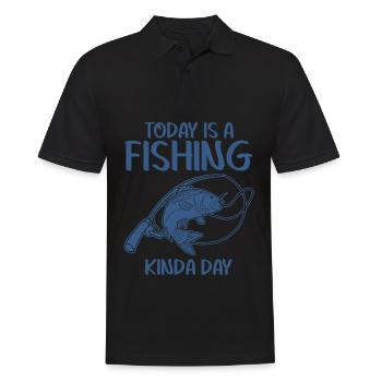 Canne à pêche Pike Fisherman Moorer Fish - Polo Homme - noir - Devant - Kai (181cm)