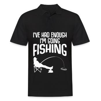 Canne à pêche Fisherman Pike Fish - Polo Homme - noir - Devant - Kai (181cm)