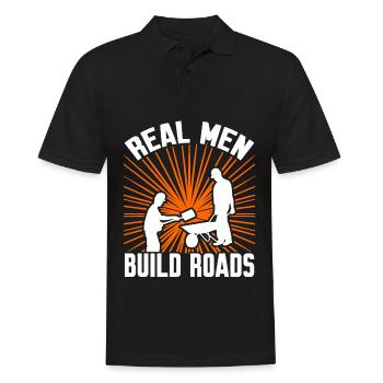 Road Keeper Roadbuilder Road Attendant - Men's Polo Shirt - black - Front - Kai (181cm)