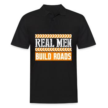 Roadbuilder Road Attendant Road Keeper - Men's Polo Shirt - black - Front - Kai (181cm)