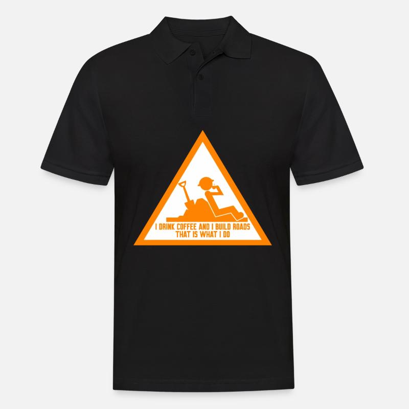Road Keeper Roadbuilder Roadmaker - Polo Homme - noir