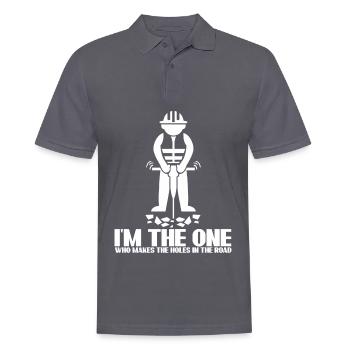Roadbuilder Highway Worker Road Keeper - Männer Poloshirt - Anthrazit - Vorne - Nico (186cm)