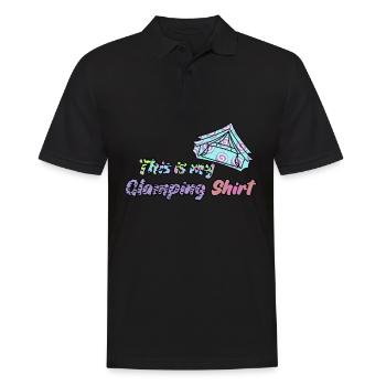 Glamping Camping Tente Camping-car Randonnée - Polo Homme - noir - Devant - Kai (181cm)