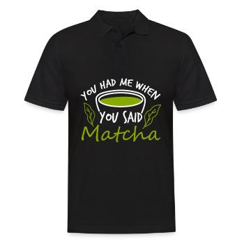 Japanese Tea Matcha Green Tea - Männer Poloshirt - Schwarz - Vorne - Kai (181cm)