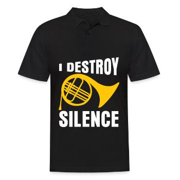 Orchestra French Horn - Männer Poloshirt - Schwarz - Vorne - Kai (181cm)