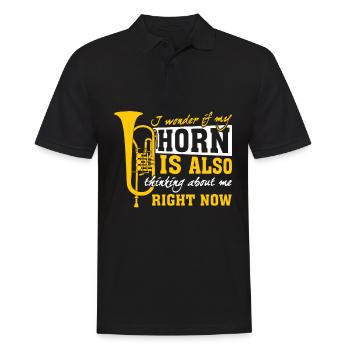 Musique de bugle - Polo Homme - noir - Devant - Kai (181cm)