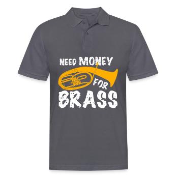 Baritone Tenorhorn Orchestra - Men's Polo Shirt - charcoal grey - Front - Nico (186cm)