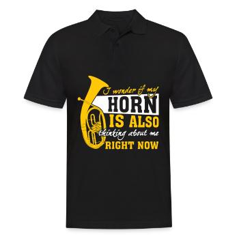 Baryton, Cuivres, Musique, Orchestre, Cor ténor - Polo Homme - noir - Devant - Kai (181cm)