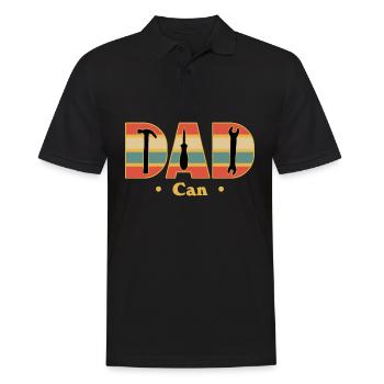 Dad DIY Handyman Workshop Craftsman - Männer Poloshirt - Schwarz - Vorne - Kai (181cm)