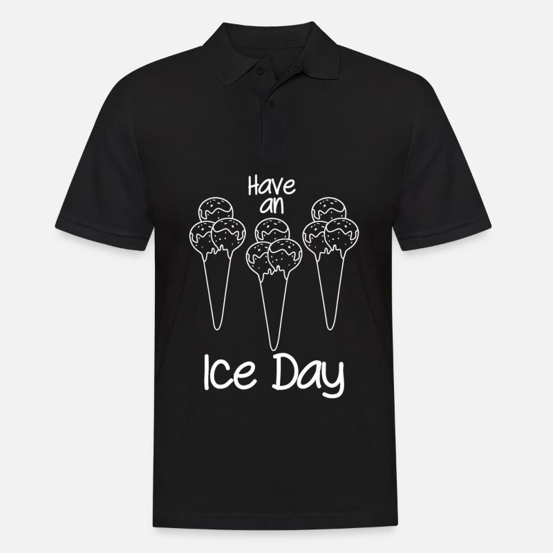 Crème glacée d’été - Polo Homme - noir