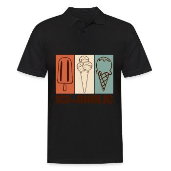 Ice Cream Summer - Männer Poloshirt - Schwarz - Vorne - Kai (181cm)